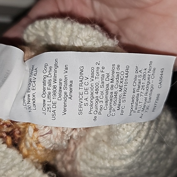 Madewell x J Crew from Nordstrom Chunky Sweater XS Orange/Blue/ VGUC - Picture 6 of 12